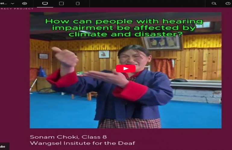 Video – Deaf Testimony